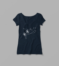 Laden Sie das Bild in den Galerie-Viewer, Damen V-Shirt "Des is mir Pusteblume"