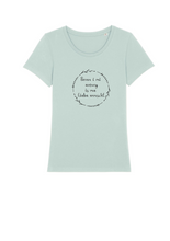 Laden Sie das Bild in den Galerie-Viewer, Damen Rundhals T-Shirt "Bevor i mi aufreg"