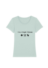 Laden Sie das Bild in den Galerie-Viewer, Damen T-Shirt Rundhals "I´m a Simple Woman - Aloha"
