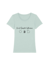 Laden Sie das Bild in den Galerie-Viewer, Damen T-Shirt Rundhals "I´m a Simple Woman - Bayern"