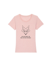 Laden Sie das Bild in den Galerie-Viewer, "Ein Fuchs muss tun" Damen T-Shirt Rundhals