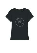 Laden Sie das Bild in den Galerie-Viewer, Damen Rundhals T-Shirt "Bevor i mi aufreg"