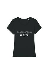 Laden Sie das Bild in den Galerie-Viewer, Damen T-Shirt Rundhals "I´m a Simple Woman - Aloha"