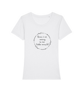 Laden Sie das Bild in den Galerie-Viewer, Damen Rundhals T-Shirt "Bevor i mi aufreg"
