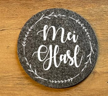 Laden Sie das Bild in den Galerie-Viewer, Bierdeckel Glasuntersetzer Untersetzer Filz mit verschiedenen Sprüchen