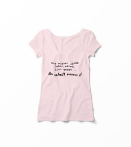 Damen T-Shirt "Leben einen Sinn geben"